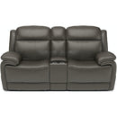 Flexsteel Elijah 1465-64PH Power Reclining Loveseat w/ Console & Power Headrests - Maison Elegance Furniture LLC