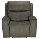 Flexsteel Jarvis 1828-50PH Power Recliner with Power Headrest - Mushroom - Maison Elegance Furniture LLC