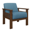  Manufacturer Color_Blue -- Homelegance Helena Stationary Fabric Accent Chair IMAGE 1
