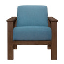  Manufacturer Color_Blue -- Homelegance Helena Stationary Fabric Accent Chair IMAGE 2