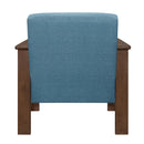  Manufacturer Color_Blue -- Homelegance Helena Stationary Fabric Accent Chair IMAGE 4