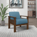  Manufacturer Color_Blue -- Homelegance Helena Stationary Fabric Accent Chair IMAGE 5
