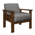  Manufacturer Color_Grey -- Helena 1048GY-1 Accent Chair with Storage Arms IMAGE 1