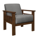  Manufacturer Color_Grey -- Helena 1048GY-1 Accent Chair with Storage Arms IMAGE 1