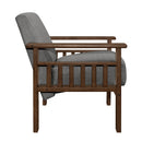  Manufacturer Color_Grey -- Helena 1048GY-1 Accent Chair with Storage Arms IMAGE 3