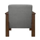  Manufacturer Color_Grey -- Helena 1048GY-1 Accent Chair with Storage Arms IMAGE 4
