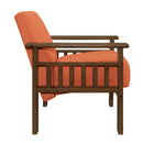  Manufacturer Color_Orange -- Helena 1048RN-1 Accent Chair with Storage Arms IMAGE 3