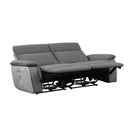 Homelegance Maroni Power Reclining Leather Match Loveseat - Maison Elegance Furniture LLC