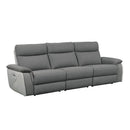 Homelegance Maroni Power Reclining Leather Match Sofa - Maison Elegance Furniture LLC