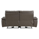  Manufacturer Color_Dark brown -- Homelegance Maroni Power Reclining Leather Match Loveseat IMAGE 3