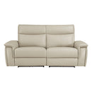  Manufacturer Color_Taupe -- Maroni 8259RFTP-2PWH* Power Double Reclining Love Seat with Power Headrests IMAGE 1
