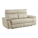  Manufacturer Color_Taupe -- Maroni 8259RFTP-2PWH* Power Double Reclining Love Seat with Power Headrests IMAGE 2