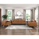  Manufacturer Color_Brown -- Homelegance Malcolm Stationary Leather Look Chair IMAGE 10
