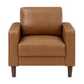  Manufacturer Color_Brown -- Homelegance Malcolm Stationary Leather Look Chair IMAGE 1