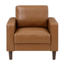  Manufacturer Color_Brown -- Homelegance Malcolm Stationary Leather Look Chair IMAGE 1