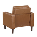  Manufacturer Color_Brown -- Homelegance Malcolm Stationary Leather Look Chair IMAGE 5