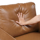  Manufacturer Color_Brown -- Homelegance Malcolm Stationary Leather Look Chair IMAGE 8