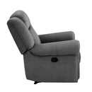  Manufacturer Color_Charcoal Motion Type_Manual -- Homelegance Brennen Fabric Recliner IMAGE 3