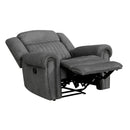  Manufacturer Color_Charcoal Motion Type_Manual -- Homelegance Brennen Fabric Recliner IMAGE 5