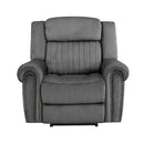  Manufacturer Color_Charcoal Motion Type_Power -- Brennen 9204CC-1PW Power Reclining Chair IMAGE 1