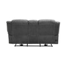  Manufacturer Color_Charcoal Motion Type_Power Recline -- Brennen 9204CC-2PW Power Double Reclining Love Seat with Center Console IMAGE 3