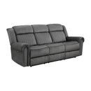  Manufacturer Color_Charcoal Motion Type_Power Recline -- Brennen 9204CC-3PW Power Double Reclining Sofa IMAGE 2