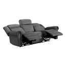  Manufacturer Color_Charcoal Motion Type_Power Recline -- Brennen 9204CC-3PW Power Double Reclining Sofa IMAGE 4