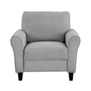  Manufacturer Color_Dark grey -- Homelegance Ellery Stationary Fabric Chair IMAGE 1