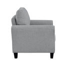  Manufacturer Color_Dark grey -- Homelegance Ellery Stationary Fabric Chair IMAGE 3