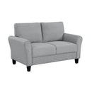  Manufacturer Color_Dark grey -- Homelegance Ellery Stationary Fabric Loveseat IMAGE 2