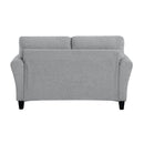  Manufacturer Color_Dark grey -- Homelegance Ellery Stationary Fabric Loveseat IMAGE 3