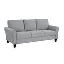  Manufacturer Color_Dark grey -- Homelegance Ellery Stationary Fabric Sofa IMAGE 2