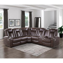  Homelegance Caelan 9366DB*SC 3 pc Power Reclining Sectional with Drop-Down Cup Holders, Reading Lights, Console, Storage Arms with Cup holders IMAGE 7