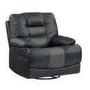  Homelegance Fabian 9388GRY-1 Swivel Glider Reclining Chair IMAGE 2