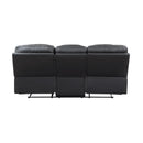 Homelegance Fabian 9388GRY-3 Double Reclining Sofa with Center Drop-Down Cup Holders, Receptacles and USB Ports IMAGE 3