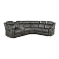  Manufacturer Color_Brownish grey -- Homelegance Centeroak Reclining Fabric 3 pc Sectional IMAGE 1