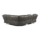  Manufacturer Color_Brownish grey -- Homelegance Centeroak Reclining Fabric 3 pc Sectional IMAGE 4