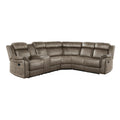  Manufacturer Color_Sandy Brown -- Centeroak 9479SDB*SC 3 pc Reclining Sectional with Left Console IMAGE 1