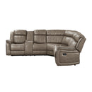  Manufacturer Color_Sandy Brown -- Centeroak 9479SDB*SC 3 pc Reclining Sectional with Left Console IMAGE 3