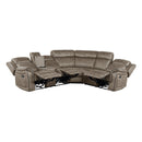  Manufacturer Color_Sandy Brown -- Centeroak 9479SDB*SC 3 pc Reclining Sectional with Left Console IMAGE 5