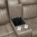  Manufacturer Color_Sandy Brown -- Centeroak 9479SDB*SC 3 pc Reclining Sectional with Left Console IMAGE 6
