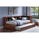  Homelegance Rowe B2013BCDC-1BCR* Twin Bookcase Corner Platform Bed with Twin Trundle IMAGE 4