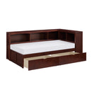  Homelegance Rowe B2013BCDC-1BCT* Twin Bookcase Corner Platform Bed with Storage Boxes IMAGE 3
