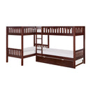  Homelegance Rowe B2013CNDC-1R* Corner Bunk Bed with Twin Trundle IMAGE 1