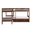  Homelegance Rowe B2013CNDC-1R* Corner Bunk Bed with Twin Trundle IMAGE 2