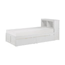  Homelegance Galen B2053BCW-1T* Twin Bookcase Platform Bed with Storage Boxes IMAGE 1
