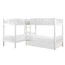  Homelegance Galen B2053CNW-1R* Corner Bunk Bed with Twin Trundle IMAGE 1