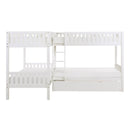  Homelegance Galen B2053CNW-1R* Corner Bunk Bed with Twin Trundle IMAGE 2