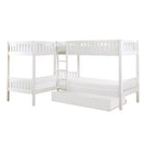  Homelegance Galen B2053CNW-1R* Corner Bunk Bed with Twin Trundle IMAGE 3