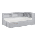  Homelegance Orion B2063BC-1BCR* Twin Bookcase Corner Platform Bed with Twin Trundle IMAGE 1